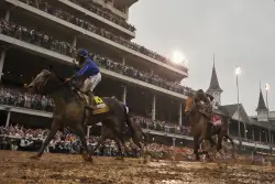 Sovereignty beats out favorite Journalism to win the Kentucky Derby