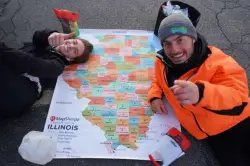 416 miles in 10 days: Wheeling man runs length of Illinois, from Cairo to Wisconsin border